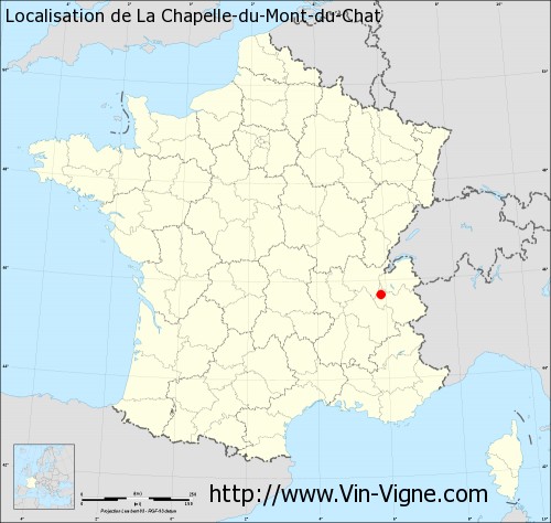Carte  de La Chapelle-du-Mont-du-Chat